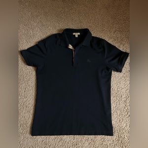 Navy blue Burberry polo
